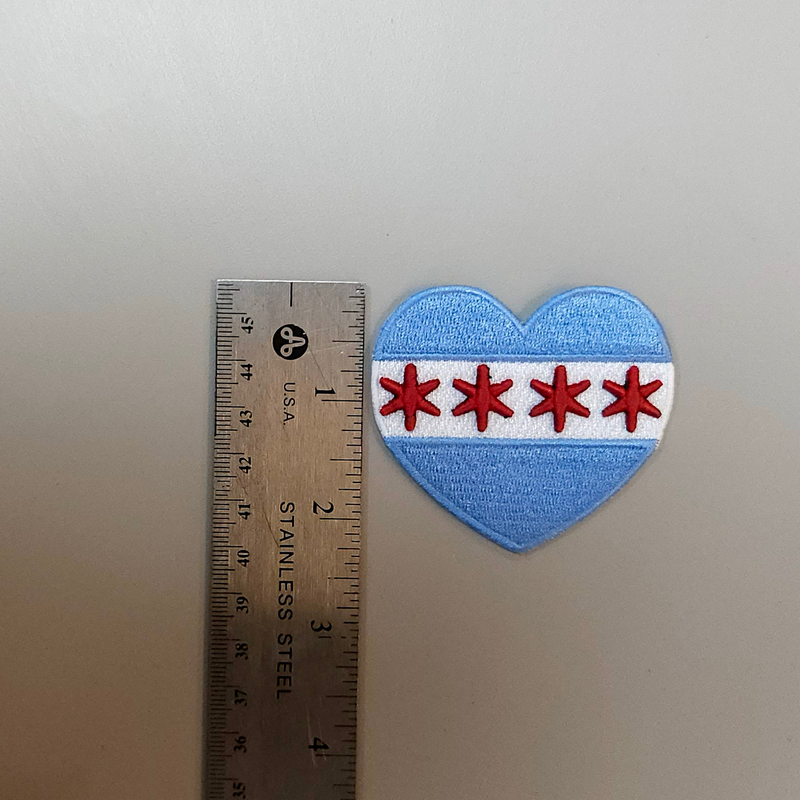 Chicago Heart Flag Patch