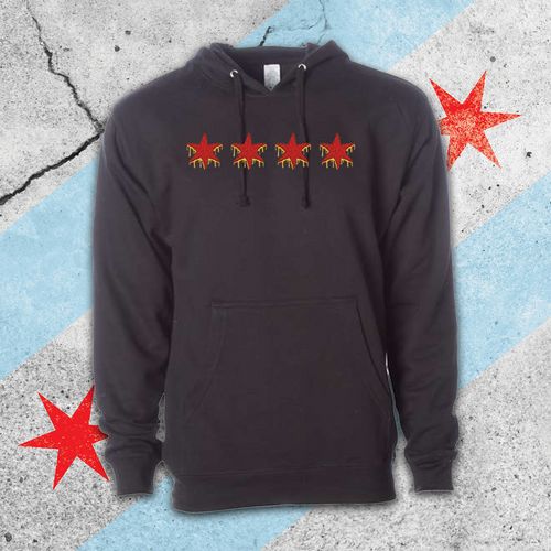 Deep Dish Star Flag Hoodie