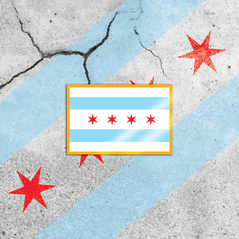 Chicago Flag Sticker