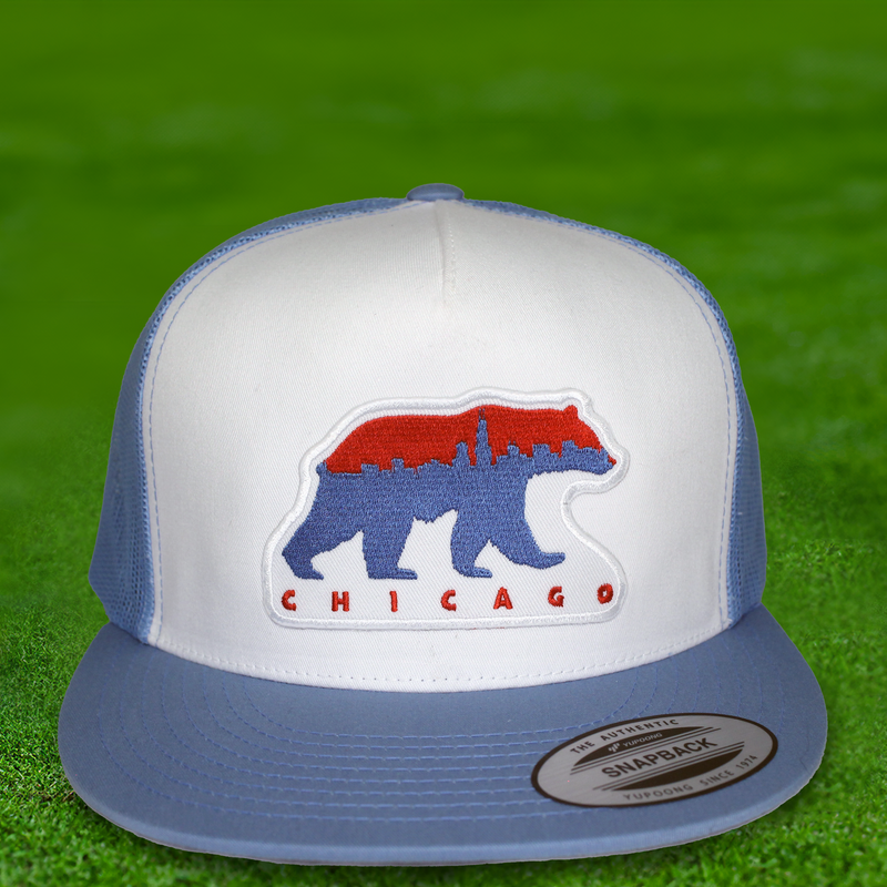Cubs flat bill hat on sale