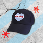 Chicago Heart Flag Athletic Cap