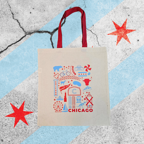 606 Icons Canvas Tote