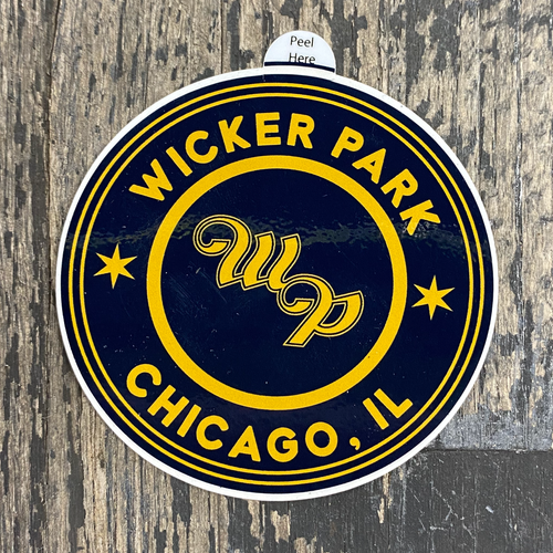 Wicker Park Circle Sticker