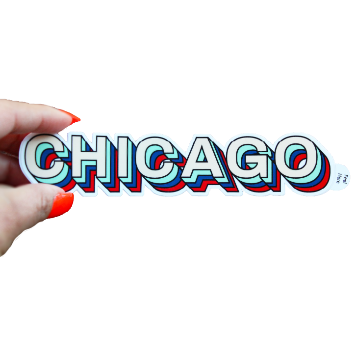 Chicago Retro Sticker